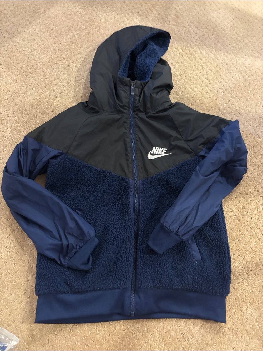 Nike jacket Sherpa windbreaker